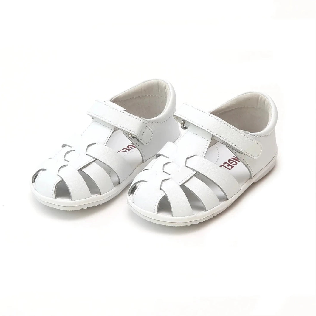 Leather Fisherman Sandal - White