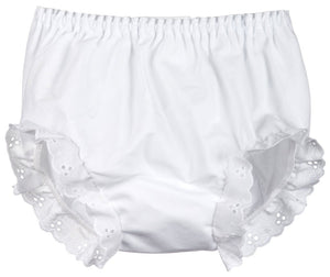 White Double Seat Panty Diaper Cover