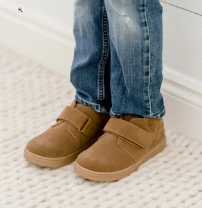 Parker Sporty Velcro Boot in Nubuck Brown