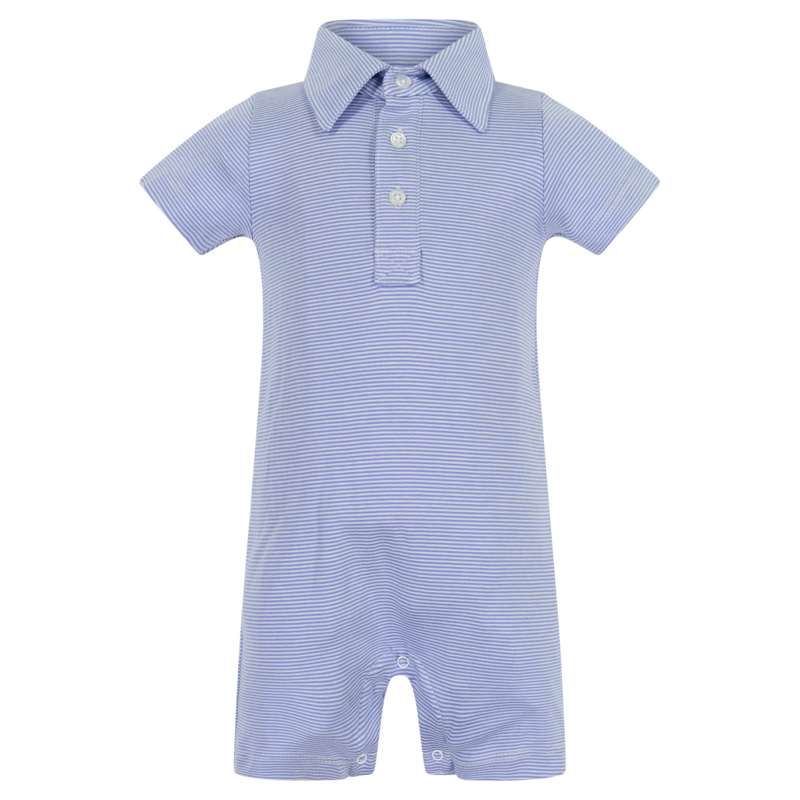 Tripp Boy's Polo Shortall - Blue & White