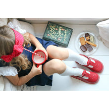 Load image into Gallery viewer, Joy Classic Leather T-Strap Mary Jane - Red  -  L&#39;Amour
