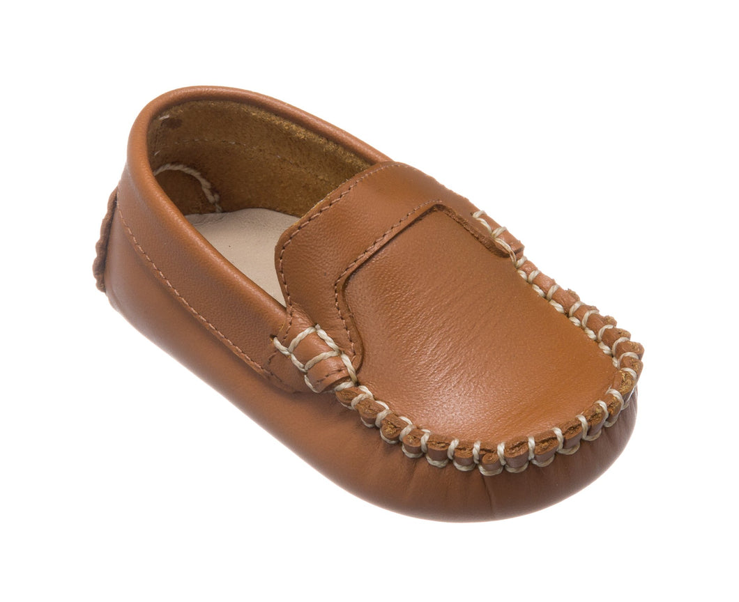 Elephantito Baby Boy's Leather Moccasin -  Natural