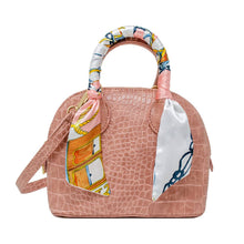 Load image into Gallery viewer, Crocodile Moon Handbag: Pink
