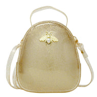 Jelly Crossbody Bee Bag: Gold